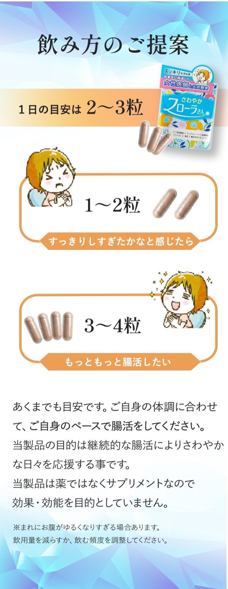 さわやかフローラさん 飲み方の提案