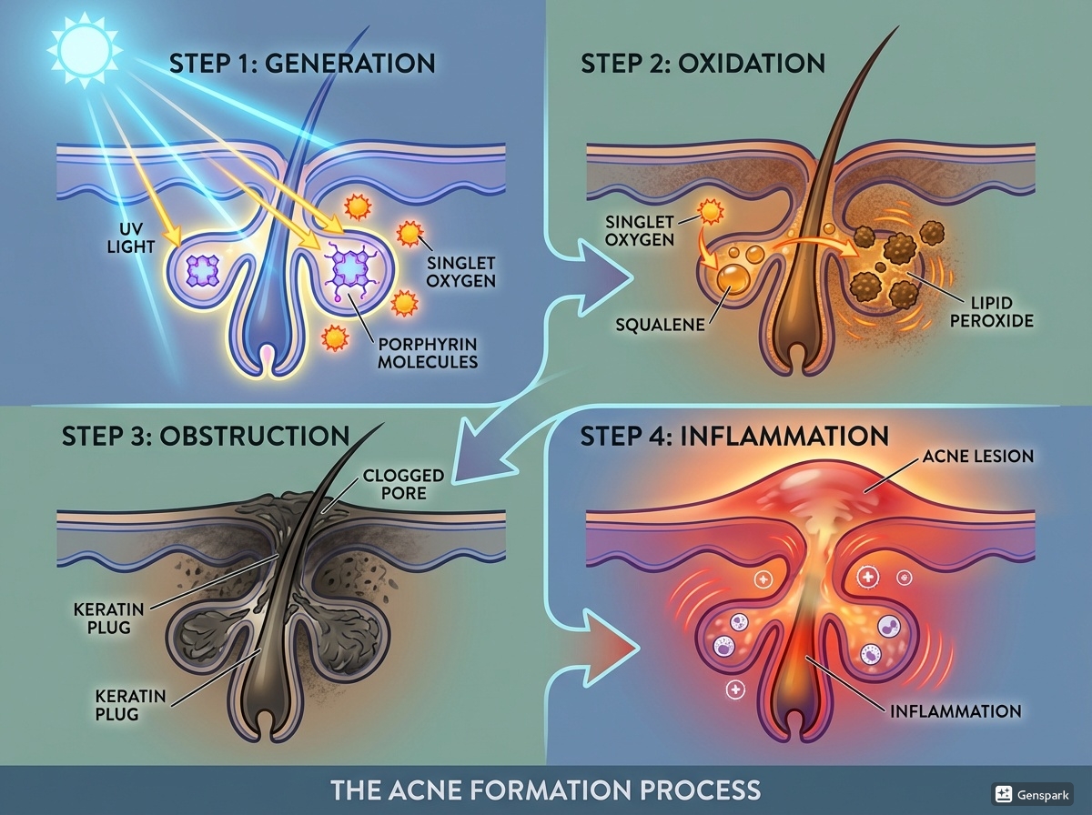 過酸化脂質の生成と炎症連鎖の図
